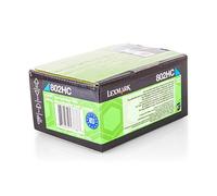 Toner originale compatibile con Lexmark CX 410 DE Lexmark 802h, 802hc, no802hc 0080 C2HC0, 080 C2HC0, 80 C2HC0 - Cartuccia d'inchiostro Premium - Ciano - 3000 pagine