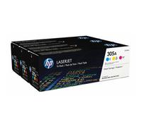 HP Confezione da 3 cartucce originali di toner ciano/magenta/giallo LaserJet 305A