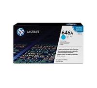 Toner originale HP 646A per stampanti HP Laserjet - Ciano