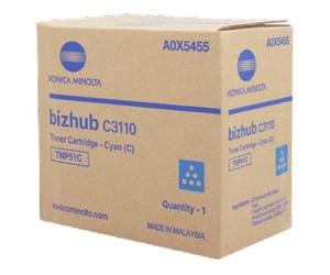 TONER ORIGINALE KONICA MINOLTA cod.A0X5455 TNP51C per BIZHUB C3110