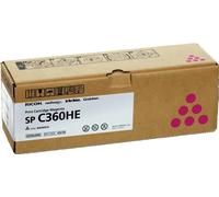 Ricoh Cartuccia toner 408186 (SP C360HE) Originale Alta capacità Magenta 1 pz