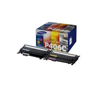 TONER ORIGINALE SAMSUNG C406 CLT-P406CELS SU375A BK C M Y KIT 4 TONER