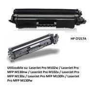 Toner per hp LaserJet Pro M102W 130FN MFPM130FW CF217A nero 1600 pag. con chip