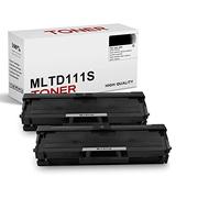 Toner Sostituzione delle Cartucce di Toner Compatibili per Samsung MLT-D111S 111S per Xpress M2070 M2070W M2070FW M2026W M2026 M2020 M2020W M2022 M2022W (Nero, 2 Pezzi)