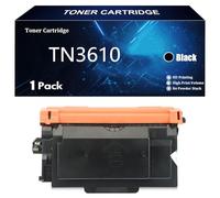 Toner TN-3610 TN-3610XL per Brother TN3610 TN3610XL HL-L5210DN L5210DW L5215DN L6210DW L6410DN L6415DN L5510DW MFC-L5710DN L5710DW L5715DN L6710DW L6910DN L6915DN Stampante,Black-1 Pack