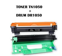 TONER TN1050 E DRUM DR1050 PER STAMPANTE LASER BROTHER HL-1110 HL-1112