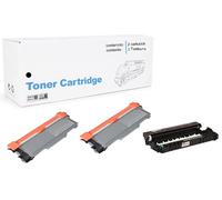 Toner TN2320 2Pz + 1 Drum DR2300 Compatibili con Brother DCP L-2500D - L-2520D