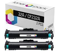TONERPACK HP 32A CF232A Tamburo Compatibile (con Chip) 32A CF232A Nero, per HP Laserjet Pro M203dw, MFP M227fdw, M203dn, MFP M227sdn, MFP M227fdn, MFP M148dw, MFP M148fdw e MFP M118dw (Pack )