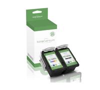 Tonerversum PG-560XL CL-561XL - Cartucce d'inchiostro multipack PG560 CL561 per Canon 560 561 560XL 561XL per Pixma TS5350 TS5351 TS5352 TS5353 TS7450 TS7451 (nero, confezione da 2)