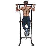 TONFEION Barra per trazioni Dip Station indipendente, Power Tower regolabile in altezza, 165 - 210 cm, attrezzi per il fitness a casa fino a 150 kg/330 lbs, per allenare la schiena, per interni ed
