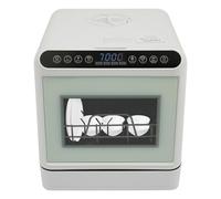 TONFEION Lavastoviglie da tavolo con serbatoio d'acqua da 6 l, mini lavastoviglie con e senza collegamento dell'acqua, mini lavastoviglie 4 programmi, lavabile in lavastoviglie da tavolo, dimensioni