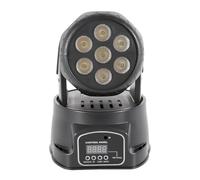 TONFEION Mini LED DMX Moving Head Luce Faro Disco Strobe, 7 X 10 Watt RGBW, effetto luce per feste con telecomando, per bar DJ KTV discoteca compleanno festa Halloween (7 pezzi)