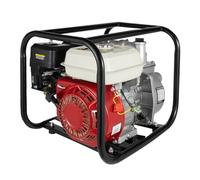 TONFEION Pompa dell'acqua a benzina a 4 tempi, 2 pollici, 210 CC, autoadescante con 28 m di altezza e serbatoio del carburante da 3,6 l, pompa da giardino da 6,5 CV per irrigazione e drenaggio del