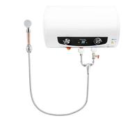 TONFEION Scaldabagno elettrico da 35 l, orizzontale, scaldabagno elettrico con doccetta, 2000 W, scaldabagno elettrico da 25 - 75 °C, scaldabagno da parete per cucina, bagno