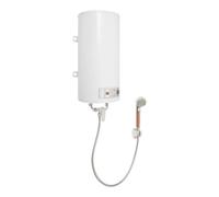 TONFEION Scaldabagno elettrico da 50 l, 2000 W, da appendere alla parete | Scaldabagno 220 V, intervallo di temperatura 25-75 °C, display a LED con doccetta, per bagno, cucina, parrucchiere