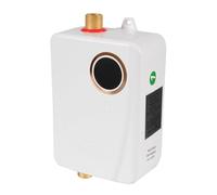 TONFEION Scaldacqua istantanea, 5 l, riscaldamento sicuro, scaldabagno elettrico, mini scaldabagno con controllo intelligente e indicatore LED per doccia/bagno/cucina (bianco)