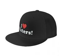 TONFON Baseball cap Hiphop Sun Hat Punk Unisex I Love Haters Baseball cap Adult Humor Slogan Adjustable Hip Hop Dad Hat for Men Women Sun Protection Snapback Regali di Compleanno Regolabili