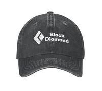 TONFON Berretto da Baseball Hiphop Cappello da Sole Vintage Black Diamond Modello Berretti da Baseball per Uomo Distressed Denim Washed Snapback Hat attività Cappellini Regolabili Cappello