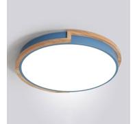 TONFON Lampada da soffitto a LED creativa, moderna e minimalista, con dimmer tricolore, illuminazione Macaron, lampada da soffitto for soggiorno, camera da letto, sala da pranzo, cucina(Blue,53cm)