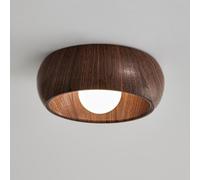 TONFON Lampada da soffitto giapponese Wabi-sabi, lampada da soffitto for isola da cucina, illuminazione semplice for studio, corridoio, balcone, ingresso, vano scale, corridoio, lampadario(Walnut)