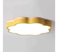 TONFON Lampada da soffitto nordica Romantica e Calda, Lampada da soffitto a LED in Legno Creativo, Decorazione for la casa, Lampada da soffitto for Soggiorno(Yellow,50cm)
