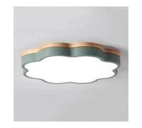 TONFON Lampada da soffitto nordica Romantica e Calda, Lampada da soffitto a LED in Legno Creativo, Decorazione for la casa, Lampada da soffitto for Soggiorno(Green,40cm)