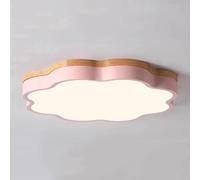 TONFON Lampada da soffitto nordica Romantica e Calda, Lampada da soffitto a LED in Legno Creativo, Decorazione for la casa, Lampada da soffitto for Soggiorno(Pink,40cm)