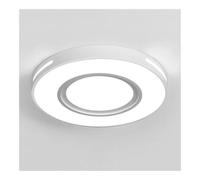 TONFON Lampada da soffitto rotonda nordica, moderna e minimalista, a LED, elegante, for ufficio, soggiorno, camera da letto, sala da pranzo, cucina, studio, corridoio(White,50cm)