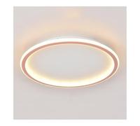 TONFON Lampada da soffitto ultrasottile nordica, illuminazione a LED minimalista, plafoniera a tre colori, dimmerabile, for soggiorno, camera da letto, sala da pranzo, cucina, studio(Pink,30cm)