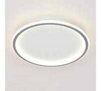 TONFON Lampada da soffitto ultrasottile nordica, illuminazione a LED minimalista, plafoniera a tre colori, dimmerabile, for soggiorno, camera da letto, sala da pranzo, cucina, studio(A Gray,50cm)