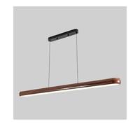 TONFON Lampadario a Striscia Lunga con Finitura Effetto Legno Effetto Acqua, Lampada a Sospensione Moderna a LED in Metallo for Cucina, Isola, Ingresso, Sala da Pranzo, Studio, Soggiorno, Bar
