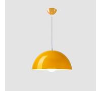 TONFON Lampadario giallo lucido colore classico semicircolare lampada a sospensione paralume in metallo plafoniera for isola cucina sala da pranzo camera da letto corridoio bar soggiorno lampada a sos
