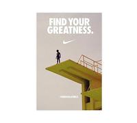 TONFON Nike - Poster da parete con stampa artistica da parete "Find Your Greatness", decorazione artistica da parete per soggiorno, camera da letto, senza cornice, 20 x 30 cm