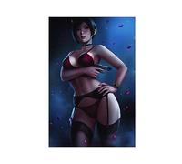 TONFON Poster Ada Wong Resident Evil Character Home Living Room Club Cafe Art Wall Deco Poster su tela senza cornice 30,5 x 45,7 cm