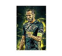 TONFON Poster Art Déco su tela con Giorgio Chiellini, per camera da letto, dormitorio, giocatore di calcio, decorazione per camera da letto, ufficio, camera da letto, regalo, senza cornice, 40 x 60 cm