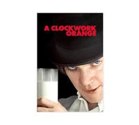 TONFON Poster su tela con motivo "A Clockwork Orange" del film, decorazione per camera da letto, per ufficio, camera da letto, regalo, senza cornice, 30 x 45 cm