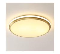 TONFON Semplice plafoniera in Rame, Lampada da soffitto a LED Ultrasottile for la casa, Elegante Lampada da soffitto con Illuminazione Circolare dimmerabile for Cucina, Studio, corridoio(40cm)
