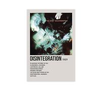 TONFON The Poster & Cure Disintegration 1989 - Poster su tela con album musicale, decorazione per camera da letto, ufficio, camera, regalo, senza cornice, 40 x 60 cm