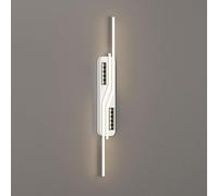 TONFON Ultra-thin Linear Wall Light Metal Strip Wall Sconce with Acrylic Lampshade, Modern LED Wall Lantern for Bedroom Bedside Living Room Study Room Corridor Entryway Restaurant(100CM)