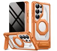 Tongate Custodia magnetica per Samsung Galaxy S26 Ultra con cavalletto in lega di alluminio, compatibile con MagSafe, bordo antiscivolo in TPU, protezione di grado militare, custodia antiurto per S26