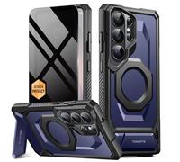 Tongate Custodia magnetica per Samsung Galaxy S26 Ultra con cavalletto in lega di alluminio, compatibile con MagSafe, bordo antiscivolo in TPU, protezione di grado militare, custodia antiurto per S26