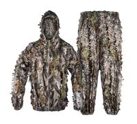 Tongcamo - Tuta Mimetica da Caccia in 3D con Motivo a Foglia, Mimetico, per Caccia alla Giungla, Fotografia della Fauna Selvatica, Bird Watching, Halloween, Riprese