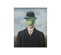 Tongda Decor Dipinti su tela Rene Magritte Surrealismo Classico Riproduzioni d'arte Poster e Stampe Immagine di arte della parete per la decorazione domestica 35x45cm Senza cornice