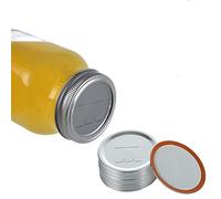 Tongfeng 24 coperchi per barattoli di vetro - Coperchio di ricambio in metallo per Wide Mouth Mason Jars - True Fruits - Coperchio - Tipo Split Lamiera stagnata tappi per alimenti