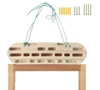 tongfeng Finger Board Rock Climbing - Tavola da appendere in legno per arrampicata | Resistente supporto per arrampicata, tavola portatile per costruire la forza del nucleo, pratica di sospensione e