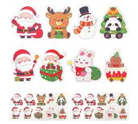 TONGIHS 120 Pezzi Biglietti di Natale per Lecca-Lecca, Decorazioni per Lecca-Lecca, Dolce Regalo Pacchetto, per Decorare dolciumi, Bastoncini per Torte, Confezioni Regalo (esclusi i dolciumi)