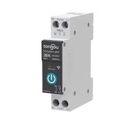 TONGOU Fai da te 1P+N - Interruttore intelligente WiFi a guida DIN | 20 A WLAN intelligente per relè | app iOS Android | telecomando TUYA/Smart Life App | per Smart Home | con metro; controllo vocale