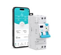TONGOU Intelligente Interruttore Differenziale e Magnetotermico RCBO,Riarmo Automatico Tipo A 1-20A 30mA 1P+N, Protezione da Sovraccarico & Cortocircuito - Connessione WiFi/TUYA App