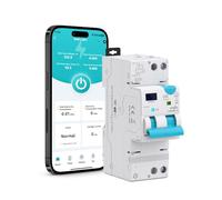 TONGOU Intelligente Interruttore Differenziale e Magnetotermico RCBO，Riarmo Automatico Tipo AC 30-100mA 1-20A 1P+N ，Protezione da Sovraccarico & Cortocircuito - Connessione WiFi/TUYA App