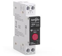 TONGOU Interruttore relè Smart, 63A / 240VAC, compatibile con l'app eWeLink | Monofase, protocollo WiFi, con monitoraggio dei consumi, programma orario programmabile